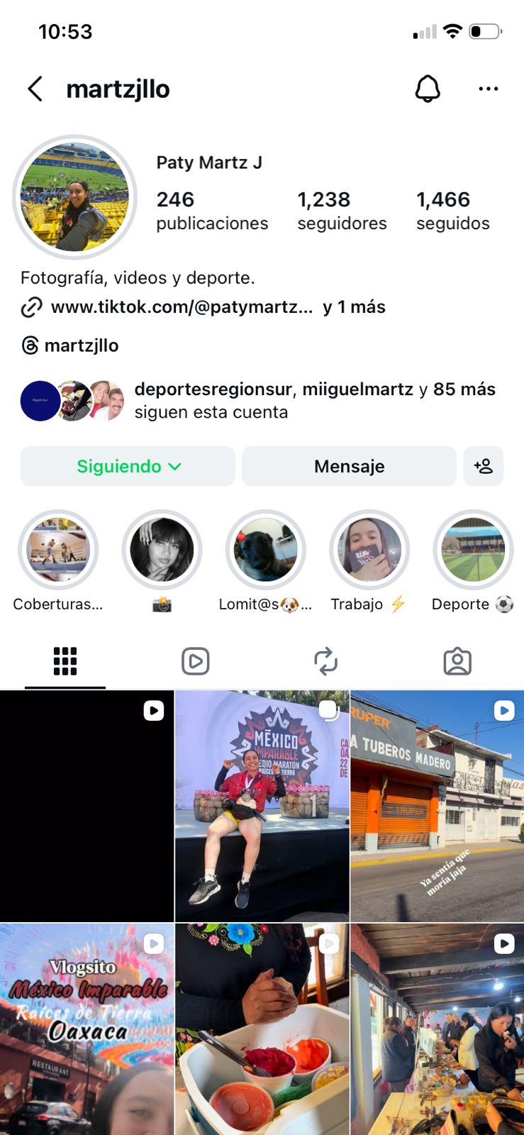 Vista previa de Instagram de Paty Martz J en Villa de Colorines